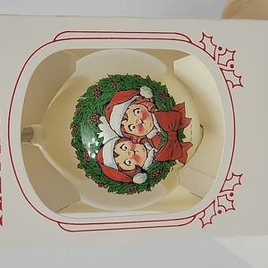Campbell Soup Kids 1981 Vtg Glass Ornament Shipped In  Original Jacket & Box